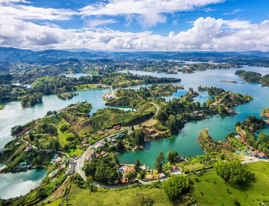 Guatape Panoramic View from the Rock, Medellin, Colombia